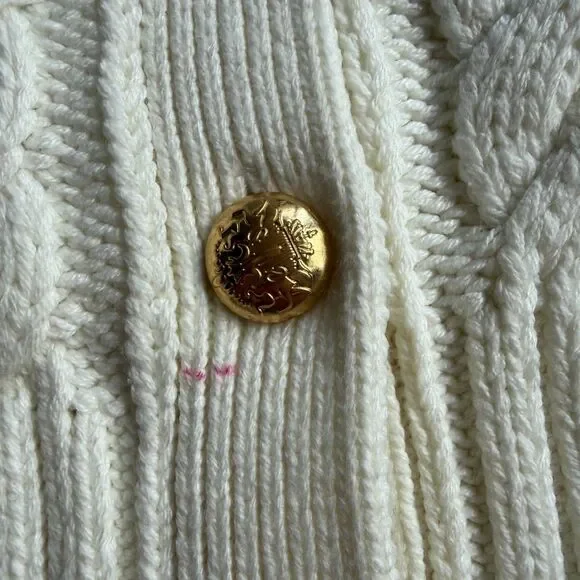 Tuckernuck Sandstone Cotton Colette Cardigan Size Medium - Picture 12 of 12